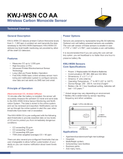 KWJ-WSN CO AA Data Sheet (AA battery version)