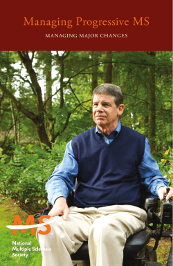 Managing Progressive MS - National Multiple Sclerosis