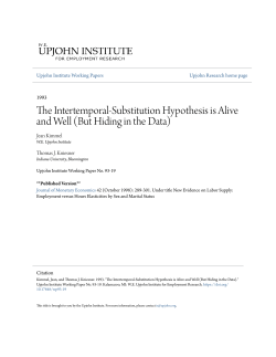 The Intertemporal-Substitution Hypothesis is
