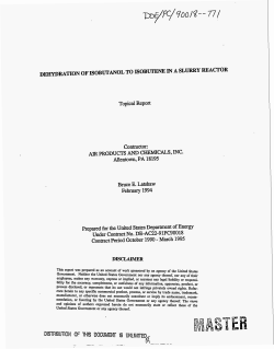 Dehydration of isobutanol to isobutene