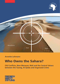 Who owns the Sahara? - Bibliothek der Friedrich-Ebert