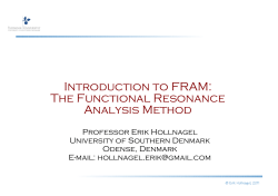 introduction to FRAM - Functional Resonance