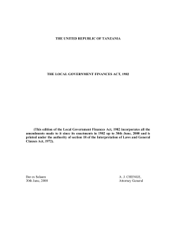 Local Government Finances Act, 1982