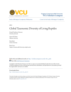 Global Taxonomic Diversity of Living Reptiles