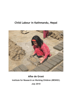 Child Labour in Kathmandu, Nepal