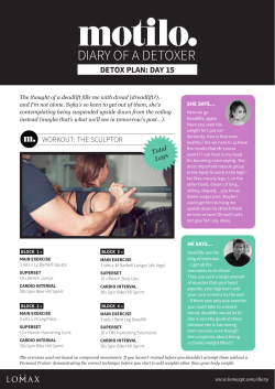 DIARY OF A DETOXER