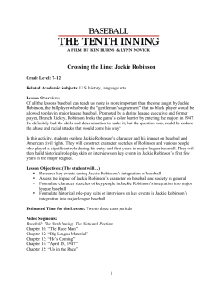 Crossing the Line: Jackie Robinson