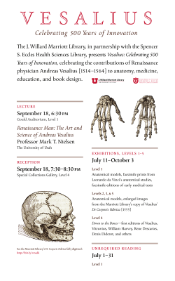 Celebrating 500 Years of Innovation - Marriott Library