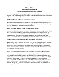 Frequently Asked Snow Questions