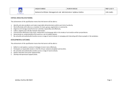 CRITICAL CROSS-FIELD OUTCOMES