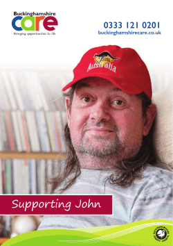 Meet some of the people we support