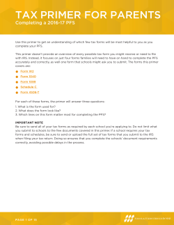 tax primer for parents