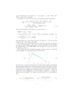 can be absorbed into “adc gains” GS = /     and GD