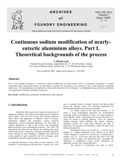 Continuous sodium modification of nearly