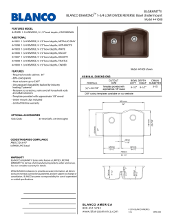 SILGRANIT II BLANCO DIAMOND 1-3/4 LOW DIVIDE