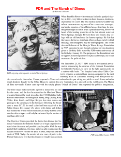 FDR and The March of Dimes