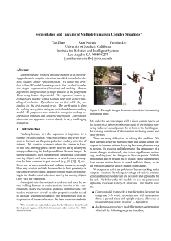 Segmentation and Tracking of Multiple Humans in