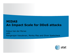 MIDAS An Impact Scale for DDoS attacks