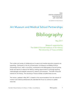 Bibliography - The University of Texas at Dallas