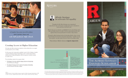 the alfredo santiago endowed scholarship