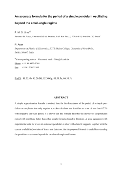 An accurate formula for the period of a simple pendulum