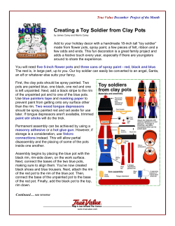 Creating a Toy Soldier from Clay Pots