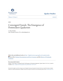 Convergent Friends - Digital Commons @ George Fox University