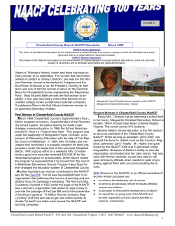 Chesterfield NAACP Newsletter Volume III