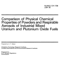 Comparison of Physical Chemical Properties of Powders and