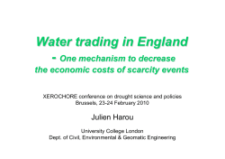 Alleviating the cost of water scarcity events through trading in