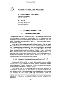 13 Lithium, Sodium, and Potassium - the American Society of Animal