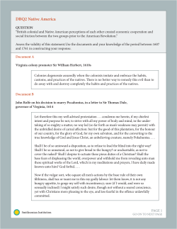 to a handout of this DBQ for your class.