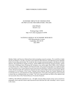 Economic Impacts of Unionization on Private