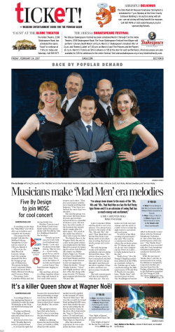 Musicians make `Mad Men` era melodies