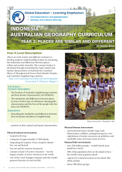 indonesia &ndash; australian geography curriculum