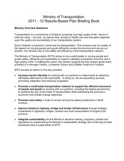 Results-based Plan Briefing Book