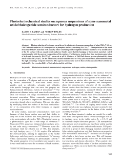 Photoelectrochemical studies on aqueous suspensions of some