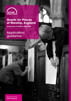 Grants for Places of Worship (England) application guidance (PDF
