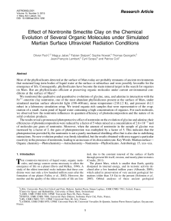 Effect of Nontronite Smectite Clay on the Chemical Evolution