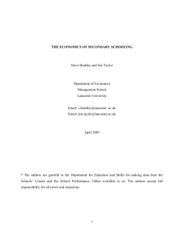 the effect of quasi-market forces on the performance of