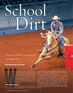 Learn how to care for your arena surface from these