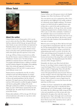 Teacher`s Notes - Penguin Readers Level 6: Oliver Twist