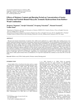 Effects of Moisture Content and Burning Period on Concentration of