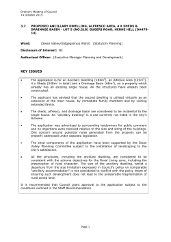 key issues - City of Swan