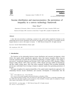 Income distribution and macroeconomics: the