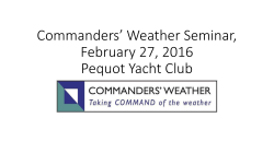 Commanders` Weather Seminar Presentation