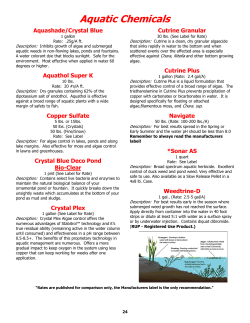 Aquatic Chemicals