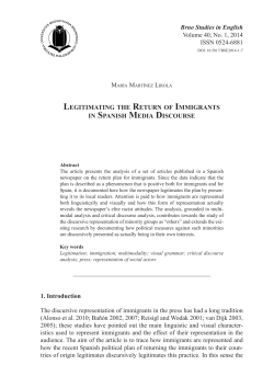 Brno Studies in English Volume 40, No. 1, 2014 ISSN 0524