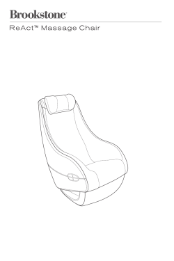 ReAct&trade; Massage Chair