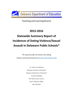 2016 - Delaware Department of Education